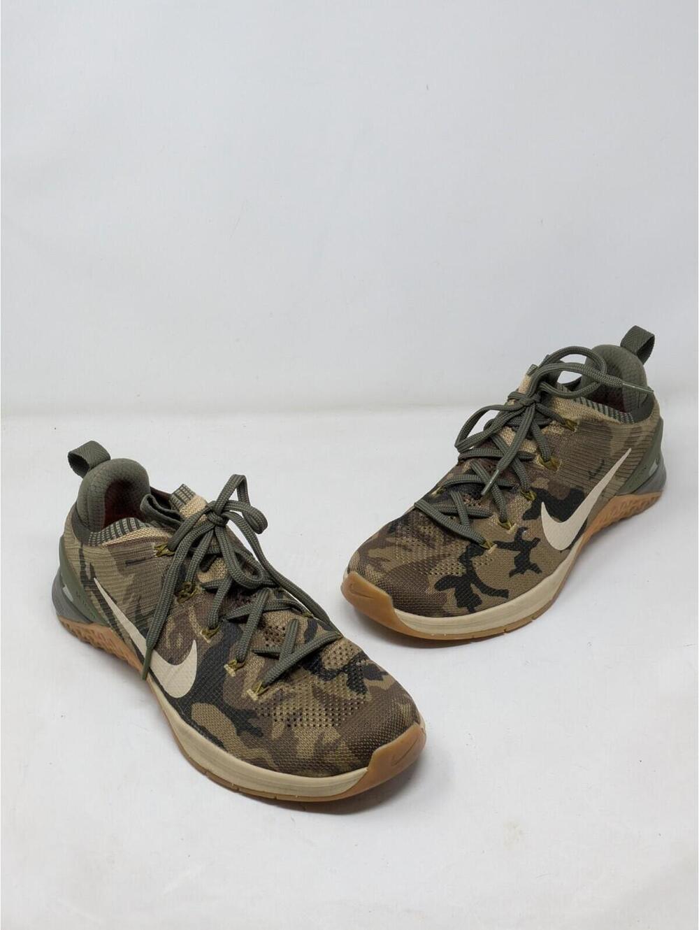 Nike Metcon DSX Flyknit 2 Cross Training Shoes Men's 10.5 Army Camo Sneakers Gym